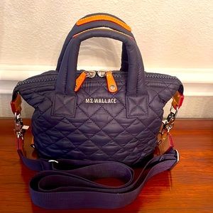 MZ Wallace Micro Small Sutton Crossbody Handbag Purse in Dawn EUC